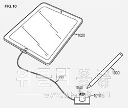 ▲ 애플의 기상천외한 자석 스타일러스펜 특허기술이 주목을 끌고 있다. 암호화 기능과 통신포트 기능이 주목받고 있다.