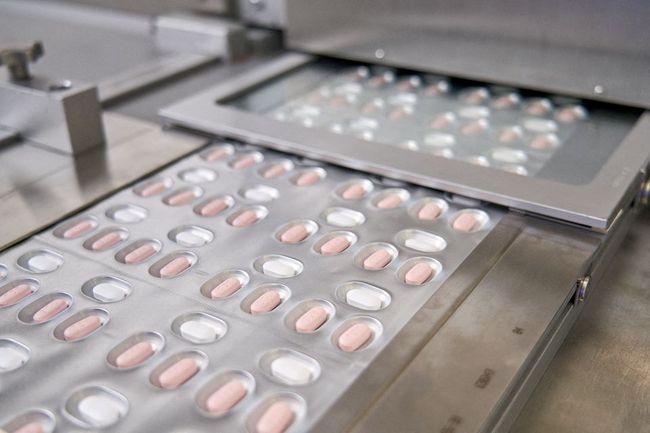 Paxlovid, a Pfizer's coronavirus disease (Covid-19) pill, is seen manufactured in Ascoli, Italy, in this undated handout photo obtained by Reuters on November 16. (Reuters) 